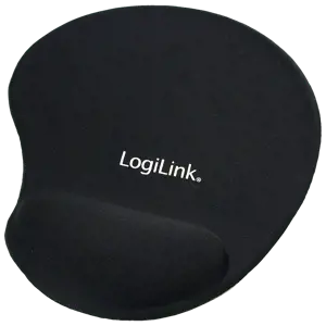 LOGILINK ID0027 LOGILINK - Gelinis pelės kilimėlis su riešo atrama, juodas