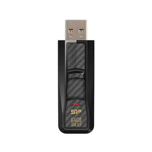 "Silicon Power Blaze B50", 64 GB, A tipo USB, 3.2 Gen 1 (3.1 Gen 1), skaidrių, 8,3 g, juoda