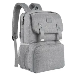 Laptop Backpack / Lunch Bag 15.6'' Matein 1161 USB Grey