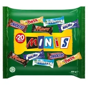 Šokoladinai saldainiai MIXED MINIS Bag, 400g