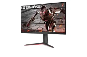 Monitorius LG 32GN650-B, 80 cm (31.5"), 2560 x 1440 pixels, Quad HD, LED, 1 ms, Black, Red