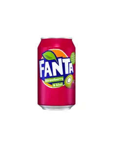 Gaivusis gėrimas FANTA Strawberry  & Kiwi, gazuotas, 0, 33 l, skardinė, D