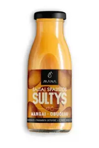 Obuolių ir mangų sultys MANA šaltai spaustos, 0,25 l