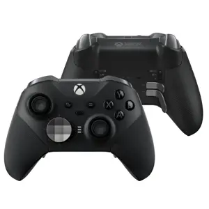 "Microsoft Elite Wireless Controller Series 2", žaidimų bloknotas, "Android", kompiuteris, "Xbox One", "Xbox One X", meniu mygtukas, parinkčių mygtukas, analoginis / skaitmeninis, laidinis ir belaidis, "Bluetooth" / USB