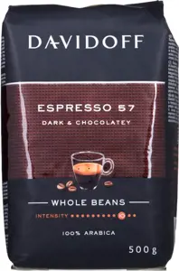 "Davidoff Espresso 57 Intense" kavos pupelių kavos 500 g