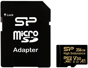 Silicon Power memory card microSDXC 256GB High Endurance + adapter