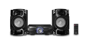 "Panasonic" stereosistema SC-AKX520E-K "Bluetooth", CD grotuvas, Belaidis ryšys, AUX įvestis, FM ra…