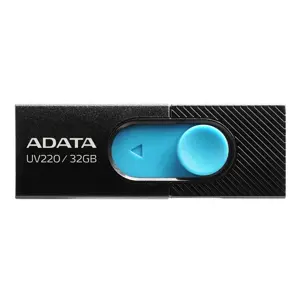 USB 2.0 atmintis A-DATA UV220, 32GB, USB-A, juoda/mėlyna / ADATA-314