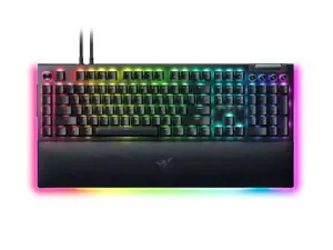 "Razer" mechaninė žaidimų klaviatūra "BlackWidow V4 Pro" su RGB LED apšvietimu, JAV, laidinė, juoda…