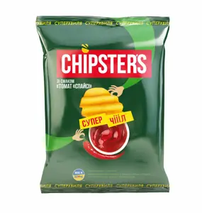 Bulvių traškučiai CHIPSTER'S, aštrių pomidorų skonio, 110 g