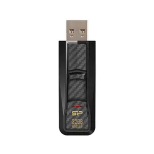 "Silicon Power Blaze B50", 32 GB, A tipo USB, 3.2 Gen 1 (3.1 Gen 1), skaidrių, 8,3 g, juoda