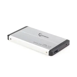 GEMBIRD EE2-U3S-2-S HDD/SSD korpusas Gembird, skirtas 2,5 SATA - USB 3.0, aliuminis, sidabrinės spa…