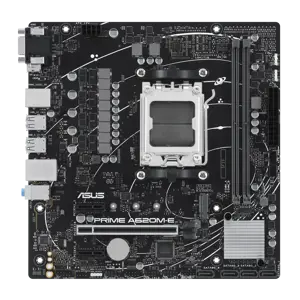 ASUS Prime A620M-E, AMD, Socket AM5, "AMD Ryzen 5 7th Gen", "AMD Ryzen 7 7th Gen", "AMD Ryzen 9 7th…