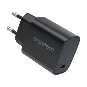 Maitinimo tinklo įkroviklis "Choetech Q5004 EU USB-C, 20 W (juodas)