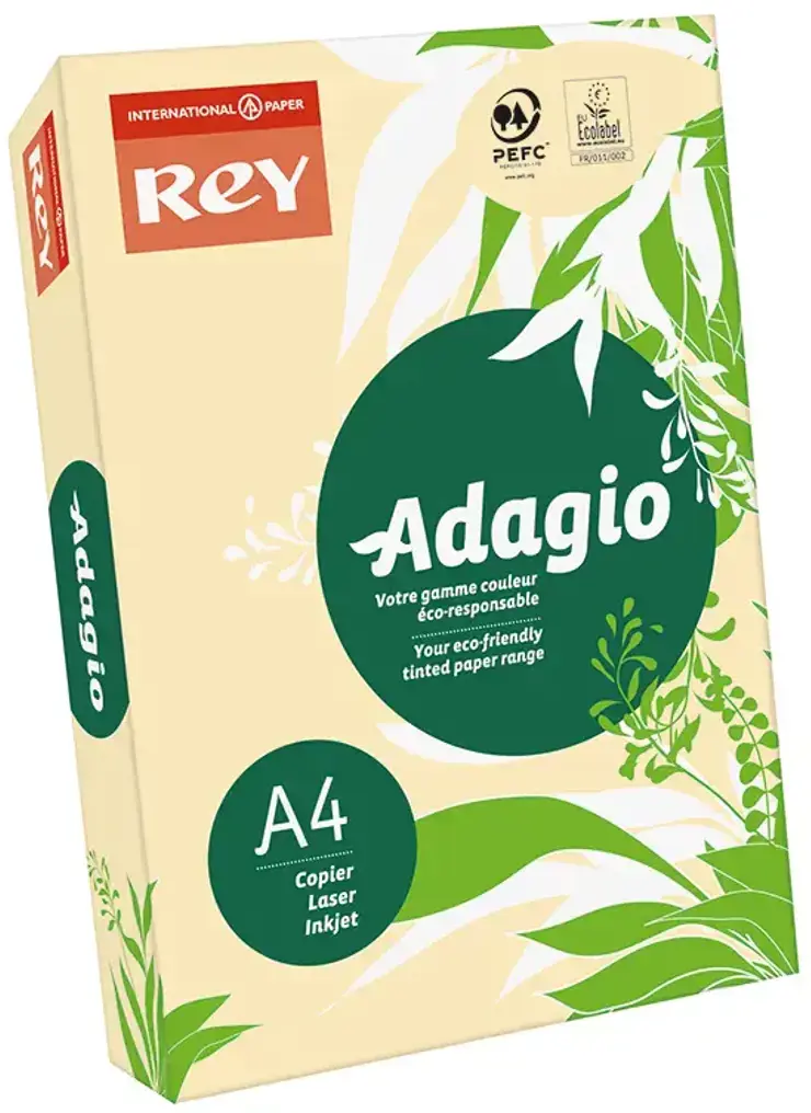 Spalvotas popierius REY ADAGIO 38, A4, 80 g/m2, 500 lapų, smėlio