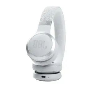 JBL belaidės ausinės "Live 460NC", baltos spalvos
