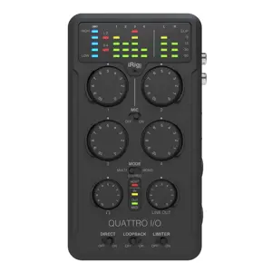IK Multimedia iRig Pro Quattro I/O - 4-input professional field recording interface and mixer