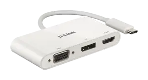 D-Link DUB-V310, laidinis, USB 3.2 Gen 1 (3.1 Gen 1), C tipo, baltas, CE, FCC, IC, RCM, DC, 0,04 A