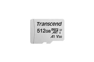 TRANSCEND 512 GB microSD su adapteriu UHS-I U3 A1