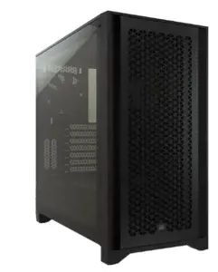 CORSAIR 4000D Airflow Tempered Glass Mid-Tower juodos spalvos korpusas