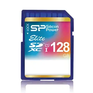 "Silicon Power" SP128GBSDXAU1V10, 128 GB, SDXC, mėlyna