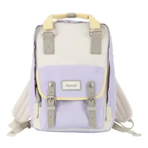 Himawari 194L 14'' laptop backpack (purple and sand)