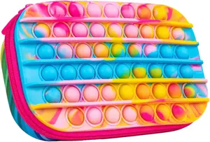 Penalas-pieštukinė ZIPIT ZIP & POP Storage Box, vaivorykštė