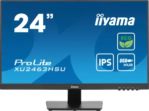 iiyama ProLite XU2463HSU-B1, 60.5 cm (23.8"), 1920 x 1080 pixels, Full HD, LED, 1 ms, Black