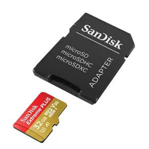 SanDisk Extreme Plus microSDHC 32GB + SD Adapter + Rescue Pro Deluxe 100MB/s A1 C10 V30 UHS-I U3; E…