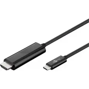 "Goobay" USB-C HDMI adapterio kabelis (4k 60 Hz) HDMI adapteris, 1,8 m, juodas