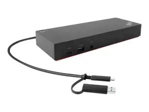 LENOVO ThinkPad Hybrid USB A/C dokas 2xDisplayPort 2xHDMI 2x3840x2160-60Hz 1Gbit LAN 1xUSB-C priekyje 5xUSB-A 2xUSB2.0 3xUSB3.0 (ES)