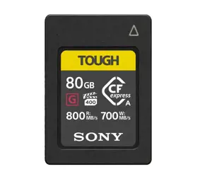 "Sony" CEA-G80T, 80 GB, CFexpress, 800 MB/s, 700 MB/s, juoda, geltona