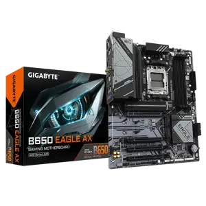 GIGABYTE B650 EAGLE AX Motherboard - Supports AMD Ryzen 7000 CPUs, 12+2+2 Phases Digital VRM, up to…