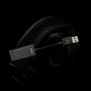 LOGITECH G PRO X laidinės žaidimų ausinės - mėlynas mikrofonas - juodos spalvos - USB DAC