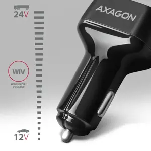 AXAGON PWC-PQ38 38W automobilinis įkroviklis 2x USB-A+C prievadas