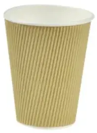 Vienkartiniai puodeliai RIPPLE, popieriniai, 355 ml, D90 mm, 25 vnt.