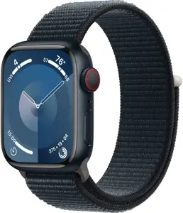 "Apple Watch Series 9" GPS + mobilusis ryšys 41 mm vidurnakčio aliuminio korpusas su vidurnakčio sp…