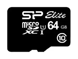 SILICONPOW SP064GBSTXBU1V10SP Silicon Power atminties kortelė Micro SDXC 64GB Class 10 Elite UHS-1 + adapteris