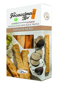 Duonos lazdelės FOCACCINA, Al Tartufo, su triufeliais, ryžių aliejumi, 100 g