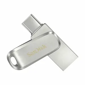 USB atmintinė "SanDisk Ultra Dual Drive Luxe" 512 GB Silver Steel 512 GB