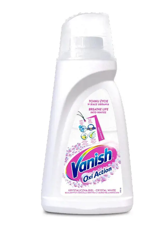 VANISH "Oxi Action" baltų dėmių valiklis skystas 1l