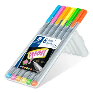 Flomasterio-tipo rašiklių rinkinys STAEDTLER TRIPLUS™ NEON COLOURS, 0,3 mm