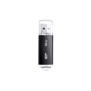 SILICON POWER atmintinė USB Ultima U02 64GB USB 2.0 juoda