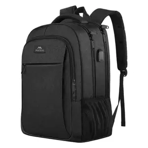 Matein 1007 Black USB 15.6'' laptop travel backpack