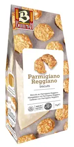 Sūrio sausainiai BUITEMAN, su Parmigiano Reggiano sūriu, 75 g