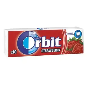 Kramtomoji guma ORBIT Strawberry Stickpack, 14 g