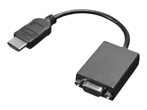 Lenovo HDMI / VGA, 0,20 m, HDMI, VGA, vyriškas, moteriškas, juodas