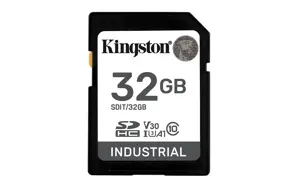 KINGSTON 32GB SDHC pramoninis -40C iki 85C C10 UHS-I U3 V30 A1 pSLC