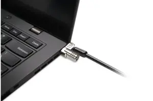 "Kensington MicroSaver® 2.0" nešiojamojo kompiuterio užraktas su raktu, "Kensington", raktas, anglinis plienas, juodas, sidabrinis