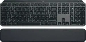 "Logitech MX Keys S", pilno dydžio (100 %), "Bluetooth", žirklinis klavišų jungiklis, QWERTY, švies…